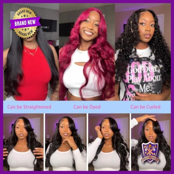 22 Inch Glueless Human Hair Wig 200% Density Body Wave Pre Cut Lace main image 6